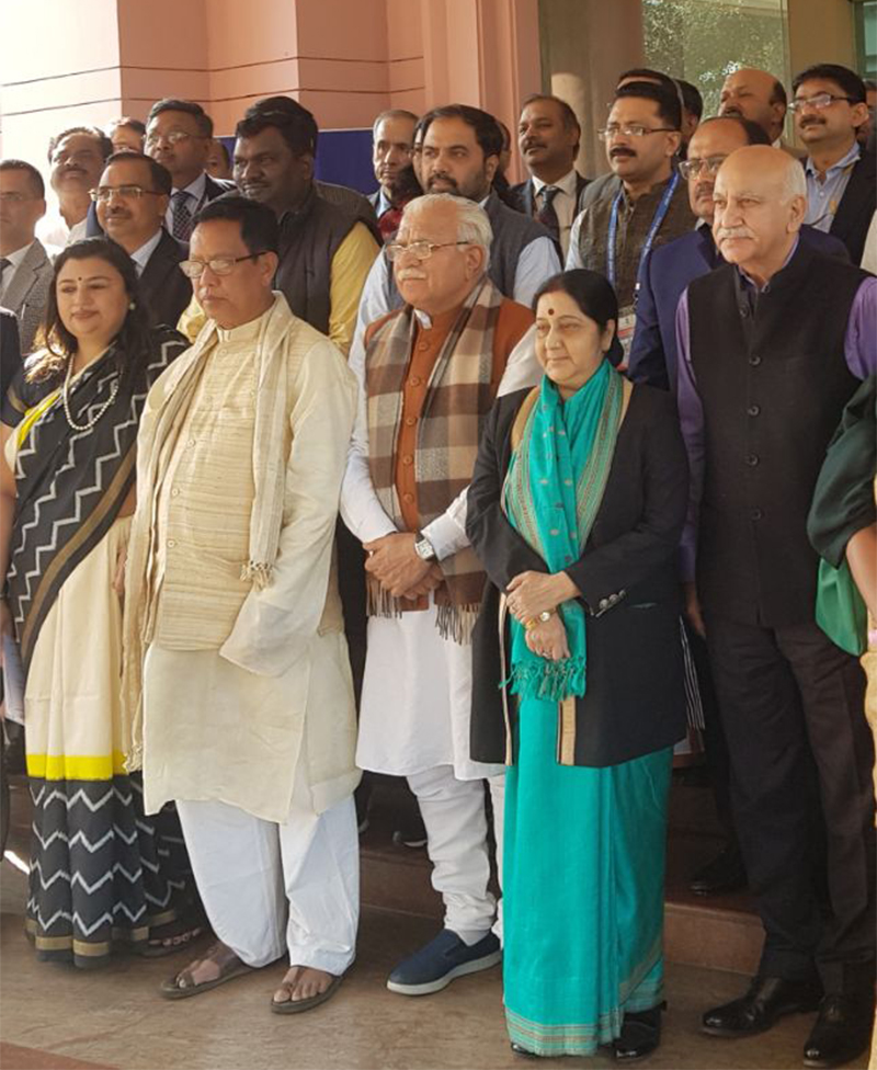 ಅನಿವಾಸಿ ಕನ್ನಡಿಗರಿಗಾಗಿ ಕರ್ನಾಟಕದಲ್ಲಿ ವಿದೇಶ ಭವನ: ಸುಶ್ಮಾ ಸ್ವರಾಜ್ ಭರವಸೆ